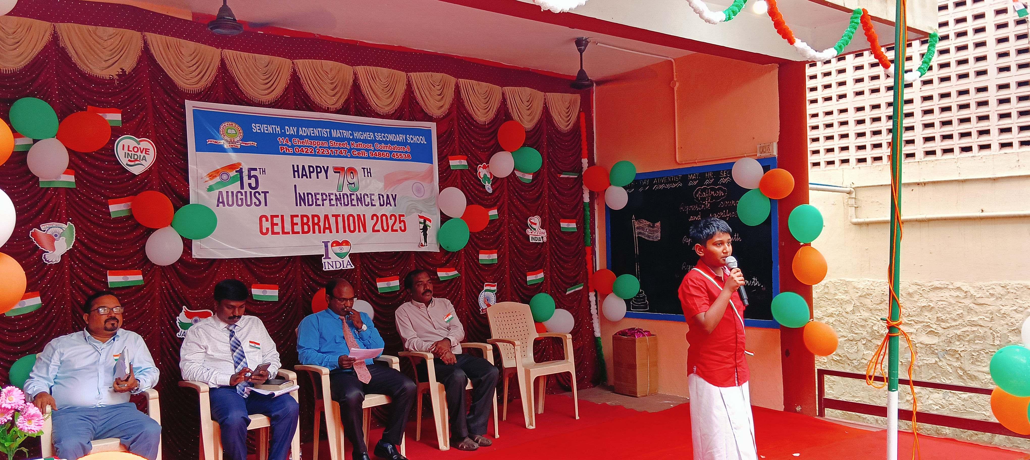 Cultural program Independence Day SDA School Coimbatore