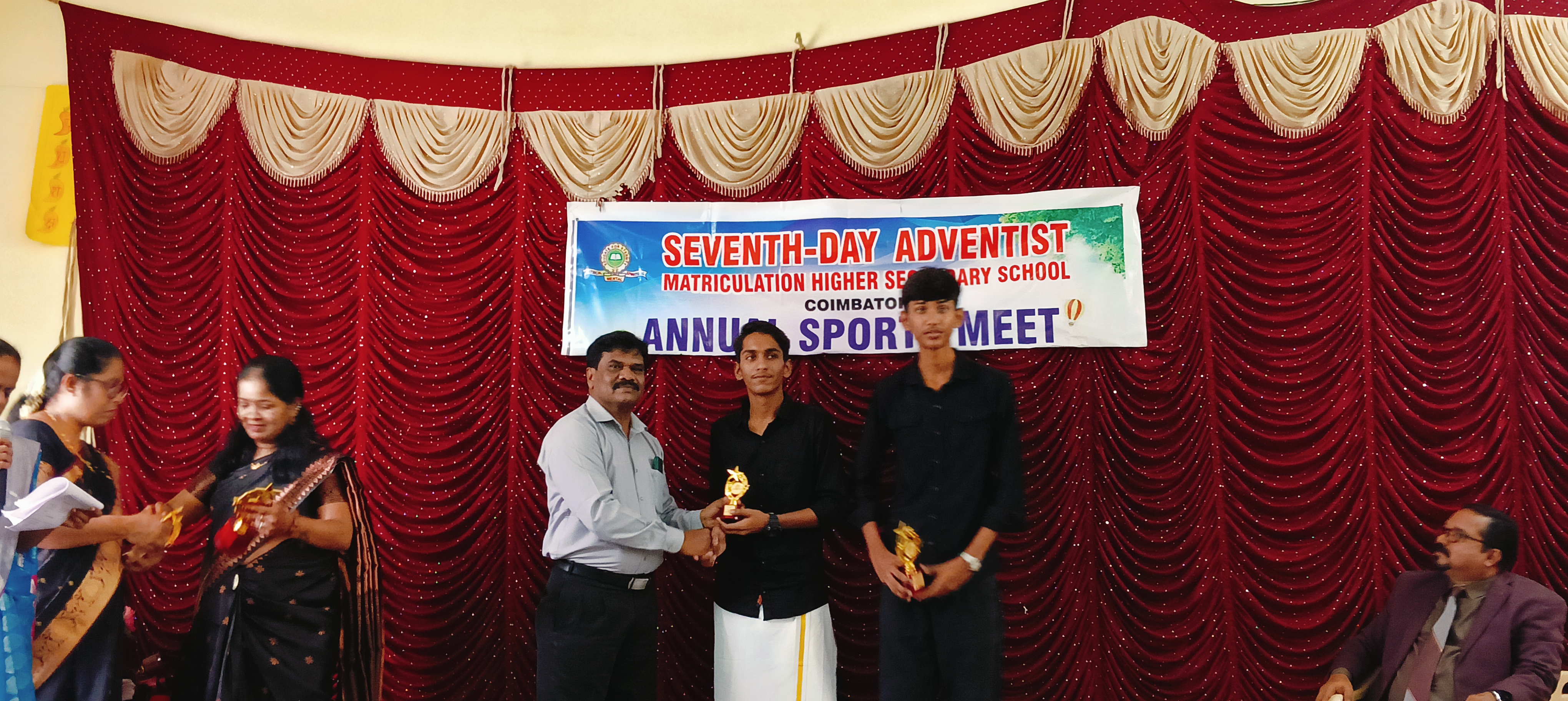 Prize distribution ceremony SDA School Coimbatore